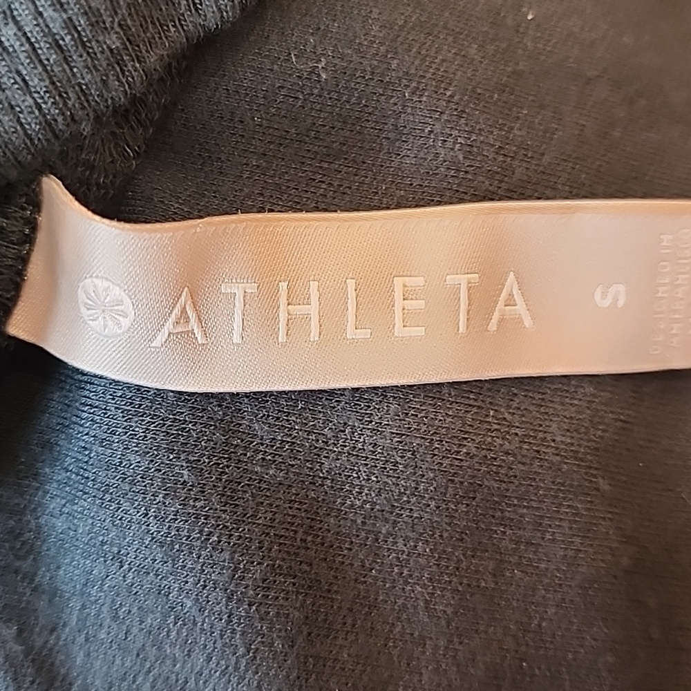 Athleta Studio Barre Teal Long Sleeve Dress  S - Picture 9 of 12